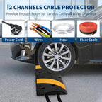 6 ft Speed Bumps Wite End for Road, Heavy-Duty 25, 000 LBS Capacity Traffic - Image 6