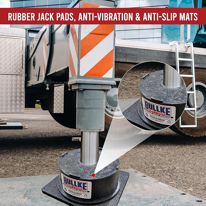 RV Leveling Jack Flex Pads 12" Heavy-Duty Rubber Jack Pads, Non-Slip & - Image 6