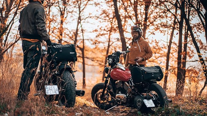 TUBE motorcycle travel luggage, made of waterproof Cordura and Italian leather - Image 4
