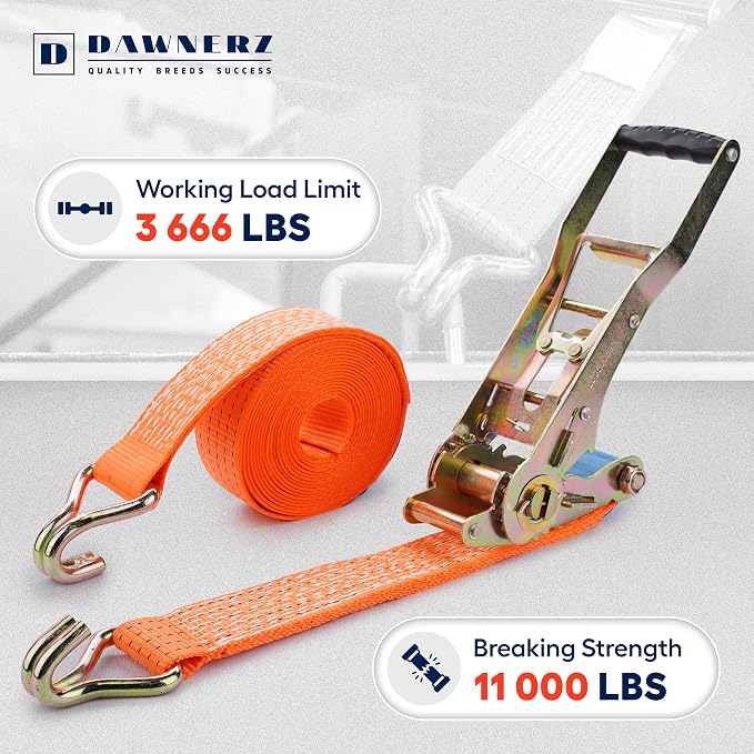 Tie Downs Ratchet Straps 2 inch X 20 ft - Image 2