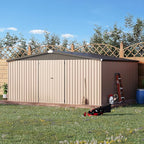 U-MAX 10' x 12' Outdoor Storage Shed Clearance, 10x12 Large Metal Garden Shed - Image 3