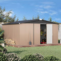 AECOJOY 12' x 12' Shed Metal, Outdoor Storage Sheds & Outdoor Storage 12' x 12' by AECOJOY