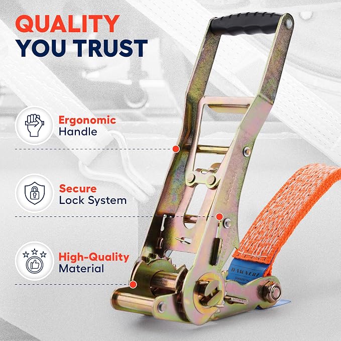 Tie Downs Ratchet Straps 2 inch X 20 ft - Image 6