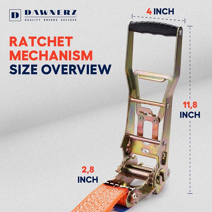 Tie Downs Ratchet Straps 2 inch X 20 ft - Image 4